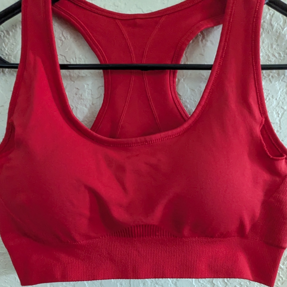 Exertek Vibrant Red Sports Bra